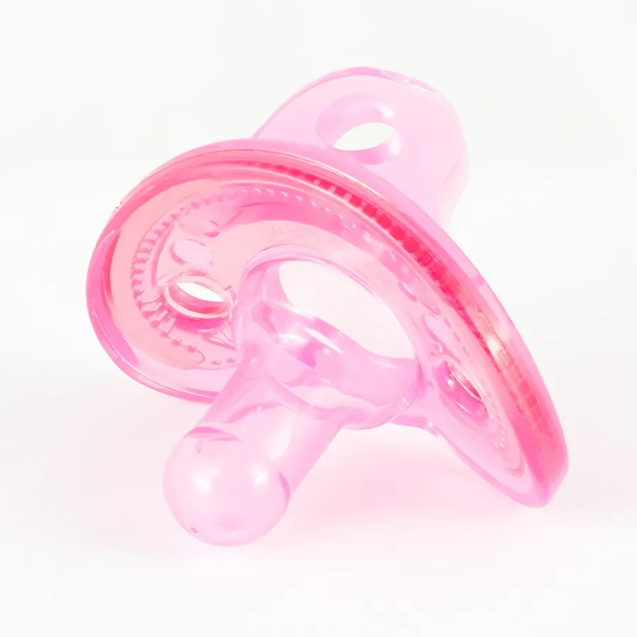Pink orthodontic pacifier